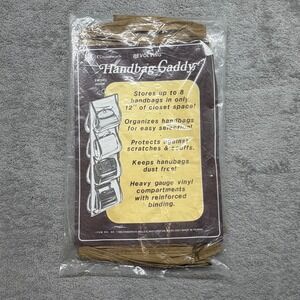 Vintage 1985 Chadwick Revolving Handbag Gaddy Closet Purse Organizer Tan New